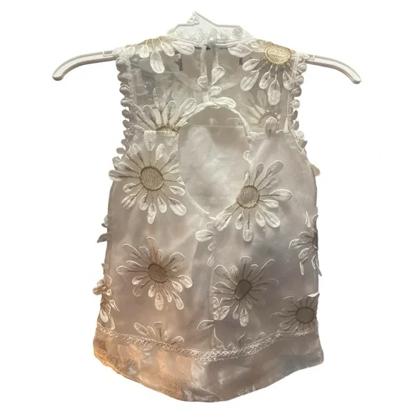 Girl's Sunflower Sleeveless Dress - Picture 2 of 6